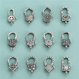 TrustDavis 925 Silver Necklace Smile Irregular Pendant