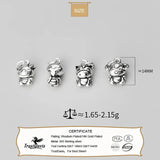 TrustDavis 925 Sterling Silver Zodiac Charm Pendant DIY Jewelry