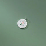 925 Silver Tulip Flowers Charm Pendant for DIY Necklace Bracelet DZ742