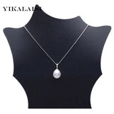Natural Pearl Choker Necklace 925 Sterling Silver Jewelry