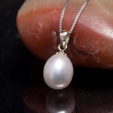 Natural Pearl Choker Necklace 925 Sterling Silver Jewelry