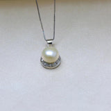 Freshwater Pearl Pendant Necklace 925 Sterling Silver Jewelry Gift
