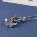 Cloisonne Pendant Female S925 Sterling Silver Retro Chinese Temperament