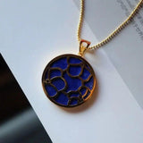 Hetian Jade Lapis Pendant S925 Sterling Silver Necklace