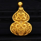Chinese Hollowed Out Charm Pendant Silver Jewelry