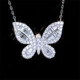 925 Sterling Silver Butterfly Pendent Necklace for Women