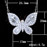 925 Sterling Silver Butterfly Pendent Necklace for Women