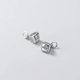 925 Sterling Silver Chinese Zongzi Charm Pendant DIY Jewelry DZ450