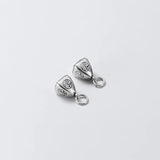 925 Sterling Silver Chinese Zongzi Charm Pendant DIY Jewelry DZ450