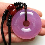 Hand-carved Natural Green Chalcedony Jade Pendant