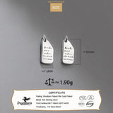 TrustDavis 925 Sterling Silver Letter Geometry Charm Pendant DIY Necklace