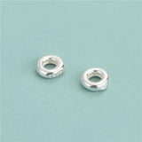 TrustDavis 925 Sterling Silver Beads Circle Charm Separator Beads
