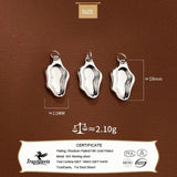 Trustdavis 925 Silver Geometric Charm Pendant DIY Necklace