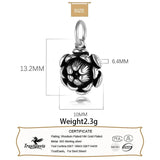 TrustDavis Flower Pendant 925 Sterling Silver Women's Jewelry