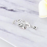 925 Silver Flower Women Pendant Necklace Sterling Silver Valentine Gift
