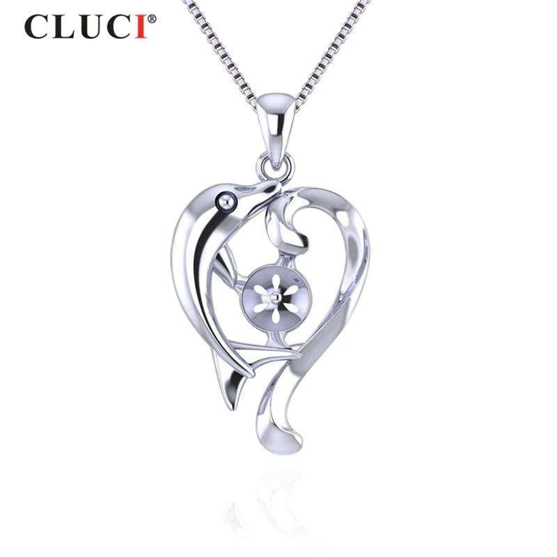 Dolphin Sterling Silver Charm Pendant SP341SB