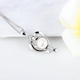 Dolphin Sterling Silver Charm Pendant SP341SB