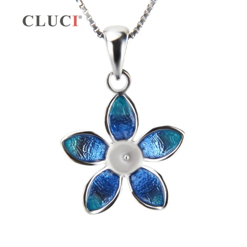 Sterling Silver Plumeria Flower Charm Pendant for Jewelry Making