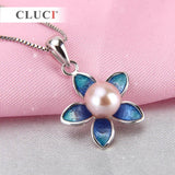 Sterling Silver Plumeria Flower Charm Pendant for Jewelry Making