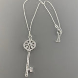 925 Silver Key Pendant Necklace For Women Gift
