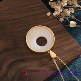Jade Carp Pendant Amulet Gemstone 925 Silver Necklace