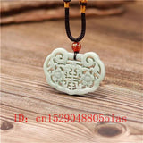 Chinese Jade Bat Pendant Flower Necklace Charm Jewelry