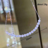 Chocker Necklace AAAAA Zircon Filled Engagement Wedding Pendants Necklaces