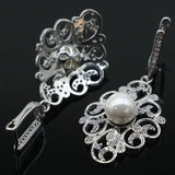 Silver CZ Pearl Jewelry Set for Sister