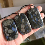 Gray Opal Stone Necklace Pendant Fine Jewelry for Women