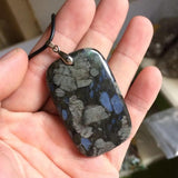 Gray Opal Stone Necklace Pendant Fine Jewelry for Women