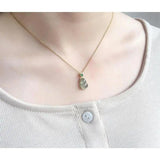 S925 Silver Chalcedony Jade Pendant Necklace Grace