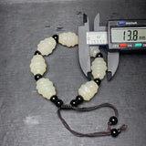Natural Afghan Jade Carving Bead Bracelet Bangle Charm Jewellery