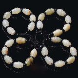 Natural Afghan Jade Carving Bead Bracelet Bangle Charm Jewellery