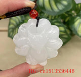 Afghan Jade 9 Tailed Fox Necklace Pendant Hand Carved Luck Amulet
