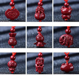 Cinnabar Jade Angel Cattle Pixiu Elephant Pendant Necklace Jewellery