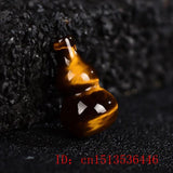Tiger Eye Gourd Pendant Necklace Amulet Luck Charm Jewelry