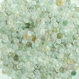5PC Natural Jade Emerald Hollow Money Buckle Bead 13mm DIY Accessories