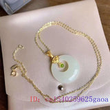 925 Silver Chalcedony Donut Pendant Necklace