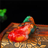 Chinese Jade Dragon Pendant Jadeite Necklace Charm Jewellery Amulet