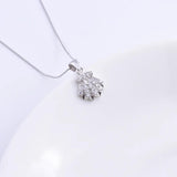 925 Silver Zircon Shell Boho Necklaces Women Ocean Sea Jewelry