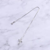 925 Silver Zircon Lace Wave Round Cross Pendants