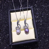 Musical Note Necklace Freshwater Pearl Pendant Chain