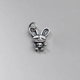 Vintage 925 Silver Rabbit Pendant Charms DIY Jewelry Accessories