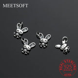 Vintage 925 Silver Rabbit Pendant Charms DIY Jewelry Accessories