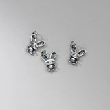 Vintage 925 Silver Rabbit Pendant Charms DIY Jewelry Accessories