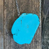 Natural Turquoise Pendant Necklace Reiki Crystal Dragon Beads Chakra