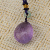 Natural Amethyst Stone Pendant for DIY Jewelry