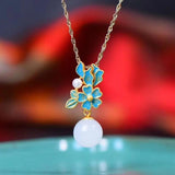 Hotian Jade Pendant S925 Sterling Silver Necklace