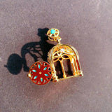 Bird Cage Necklace Women's Sterling Silver Retro Pendant