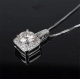 Crystal Zircon Stone Necklace 925 Silver Choker for Women